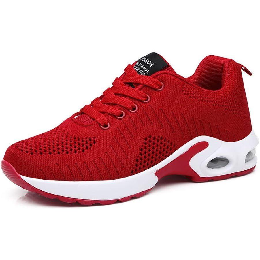 imageFLARUT Running Shoes Womens Lightweight Fashion Sport Sneakers Casual Walking Athletic Non SlipRedc
