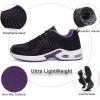 FLARUT Running Shoes Womens Lightweight Fashion Sport Sneakers Casual Walking Athletic Non Slip(Purpleblack-c)