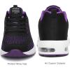 FLARUT Running Shoes Womens Lightweight Fashion Sport Sneakers Casual Walking Athletic Non Slip(Purpleblack-c)