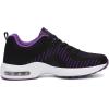 FLARUT Running Shoes Womens Lightweight Fashion Sport Sneakers Casual Walking Athletic Non Slip(Purpleblack-c)