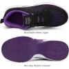 FLARUT Running Shoes Womens Lightweight Fashion Sport Sneakers Casual Walking Athletic Non Slip(Purpleblack-c)