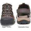 FLARUT Men’s Athletic Sandals – Closed Toe Sport Hiking & Outdoor Walking Water Sandals with Anti-Slip Cushioning and Breathable Mesh(F-coffee/Beige)