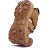 FLARUT Men’s Athletic Sandals – Closed Toe Sport Hiking & Outdoor Walking Water Sandals with Anti-Slip Cushioning and Breathable Mesh(F-lightbrown)