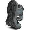 FLARUT Men’s Athletic Sandals Sport Outdoor Hiking Sandals Open Toe Leather Walking Sandals Beach Water Shoes(A-grey)