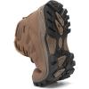 FLARUT Mens Snow Boots Insulated Fur Liner Winter Warm Hiking Shoes Walking Sneaker(M-brown)