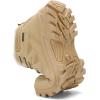 FLARUT Mens Snow Boots Insulated Fur Liner Winter Warm Hiking Shoes Walking Sneaker(M-khaki)