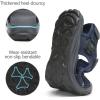 FLARUT Men’s Sport Sandals Outdoor Hiking Sandal Open Toe Walking Sandals for Summer Beach Water Shoes(Blue-a)