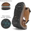FLARUT Men’s Sport Sandals Outdoor Hiking Sandal Open Toe Walking Sandals for Summer Beach Water Shoes(Brown-c)