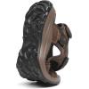 FLARUT Men’s Sport Sandals Outdoor Hiking Sandal Open Toe Walking Sandals for Summer Beach Water Shoes(Dark Brown-a)