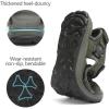 FLARUT Men’s Sport Sandals Outdoor Hiking Sandal Open Toe Walking Sandals for Summer Beach Water Shoes(Green-a)