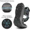 FLARUT Men’s Sport Sandals Outdoor Hiking Sandal Open Toe Walking Sandals for Summer Beach Water Shoes(Grey-a)