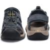 FLARUT Men’s Sport Sandals Outdoor Hiking Sandals Closed Toe Leather Athletic Lightweight Trail Walking Casual Sandals Water Shoes(A-gray)