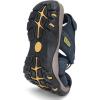 FLARUT Men’s Sport Sandals Outdoor Hiking Sandals Closed Toe Leather Athletic Lightweight Trail Walking Casual Sandals Water Shoes(C-blue)