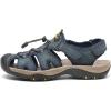 FLARUT Men’s Sport Sandals Outdoor Hiking Sandals Closed Toe Leather Athletic Lightweight Trail Walking Casual Sandals Water Shoes(E-blue)