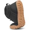 FLARUT Mens Womens Barefoot Snow Boots Winter Warm Shoes Fur Lined Wide Toe Box Zero Drop Ankle Sneakers(C-black)