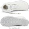 FLARUT Mens Womens Barefoot Snow Boots Winter Warm Shoes Fur Lined Wide Toe Box Zero Drop Ankle Sneakers(C-white)
