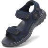 FLARUT Men’s Sport Sandals Outdoor Hiking Sandal Open Toe Walking Sandals for Summer Beach Water Shoes(Blue-a)