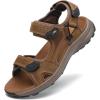 FLARUT Men’s Sport Sandals Outdoor Hiking Sandal Open Toe Walking Sandals for Summer Beach Water Shoes(Brown-b)