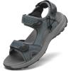 FLARUT Men’s Sport Sandals Outdoor Hiking Sandal Open Toe Walking Sandals for Summer Beach Water Shoes(Grey-b)