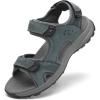 FLARUT Men’s Sport Sandals Outdoor Hiking Sandal Open Toe Walking Sandals for Summer Beach Water Shoes(Grey-c)