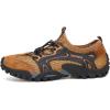 FLARUT Men’s Sandals Barefoot Hiking Shoes Quick Dry Breathable Mesh Lightweight Outdoor Training Water Walking Shoes(B-brown)