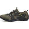 FLARUT Men’s Sandals Barefoot Hiking Shoes Quick Dry Breathable Mesh Lightweight Outdoor Training Water Walking Shoes(B-green)
