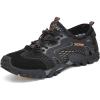 FLARUT Men’s Sandals Barefoot Hiking Shoes Quick Dry Breathable Mesh Lightweight Outdoor Training Water Walking Shoes(B-black)