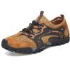 FLARUT Men’s Sandals Barefoot Hiking Shoes Quick Dry Breathable Mesh Lightweight Outdoor Training Water Walking Shoes(B-brown)