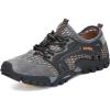 FLARUT Men’s Sandals Barefoot Hiking Shoes Quick Dry Breathable Mesh Lightweight Outdoor Training Water Walking Shoes(B-gray)