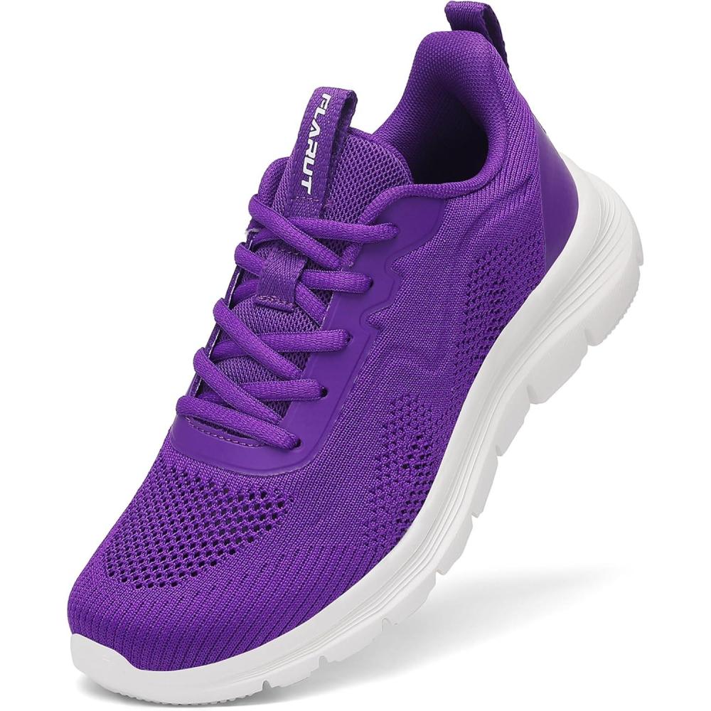 image:imageFLARUT Womens Running Shoes Lightweight Breathable Sport Sneakers Casual Comfort Walking Athletic Non SlipPurple