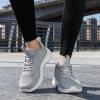 FLARUT Women’s Running Shoes Lightweight Breathable Sport Sneakers Casual Comfort Walking Athletic Non Slip(Grey)