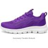 FLARUT Women’s Running Shoes Lightweight Breathable Sport Sneakers Casual Comfort Walking Athletic Non Slip(Purple)