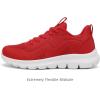 FLARUT Women’s Running Shoes Lightweight Breathable Sport Sneakers Casual Comfort Walking Athletic Non Slip(Red)