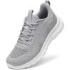 FLARUT Women’s Running Shoes Lightweight Breathable Sport Sneakers Casual Comfort Walking Athletic Non Slip(Grey)