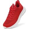FLARUT Women’s Running Shoes Lightweight Breathable Sport Sneakers Casual Comfort Walking Athletic Non Slip(Red)