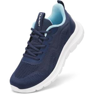FLARUT Women’s Running Shoes Lightweight Breathable Sport Sneakers Casual Comfort Walking Athletic Non Slip(Navy Blue)