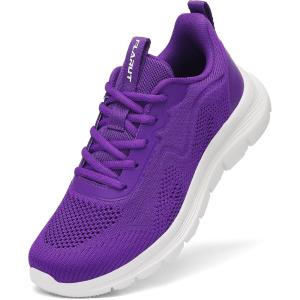 FLARUT Women’s Running Shoes Lightweight Breathable Sport Sneakers Casual Comfort Walking Athletic Non Slip(Purple)